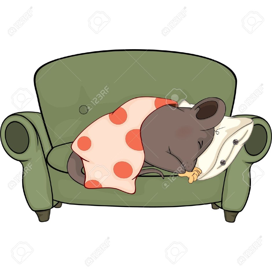 Мышонок на диване