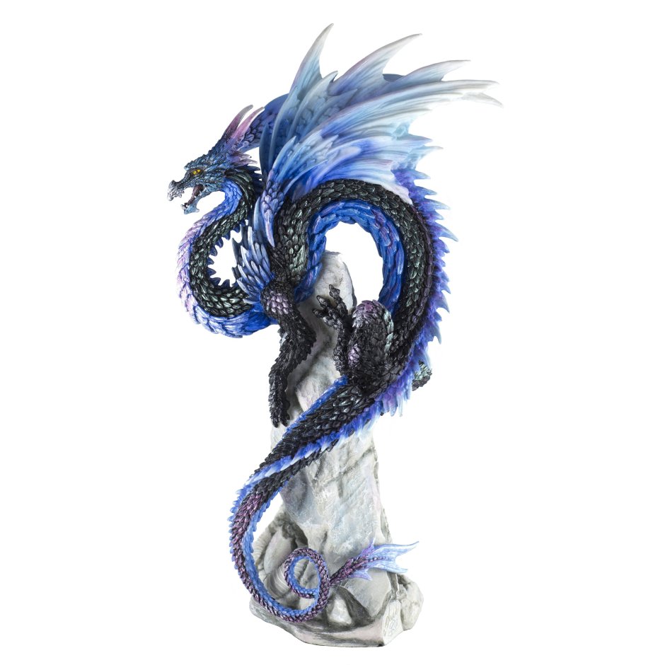 Синий деревянный дракон