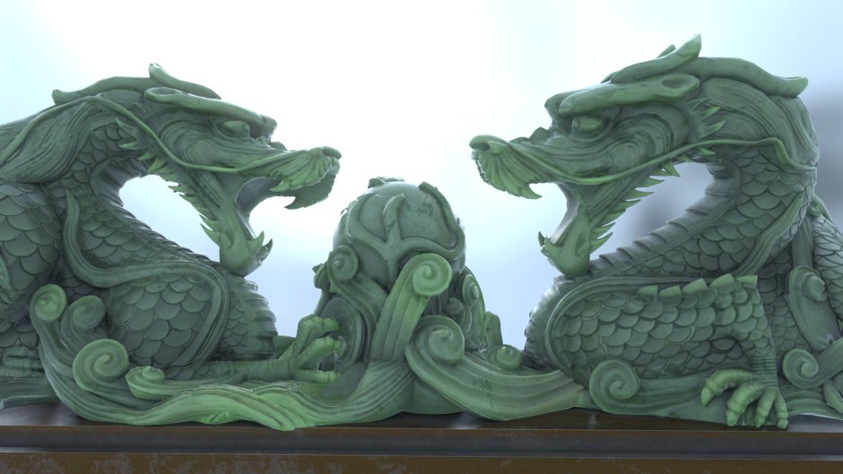 Китайский дракон Цин лун фигурка