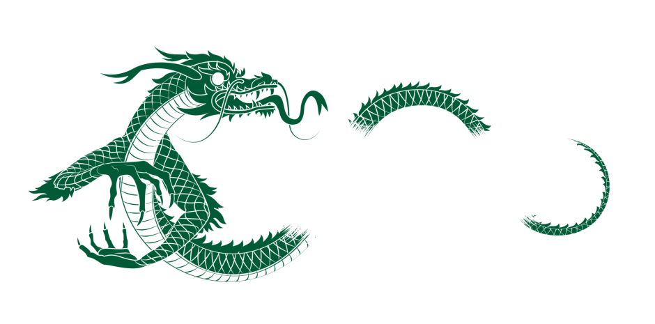 Китайский дракон зеленый