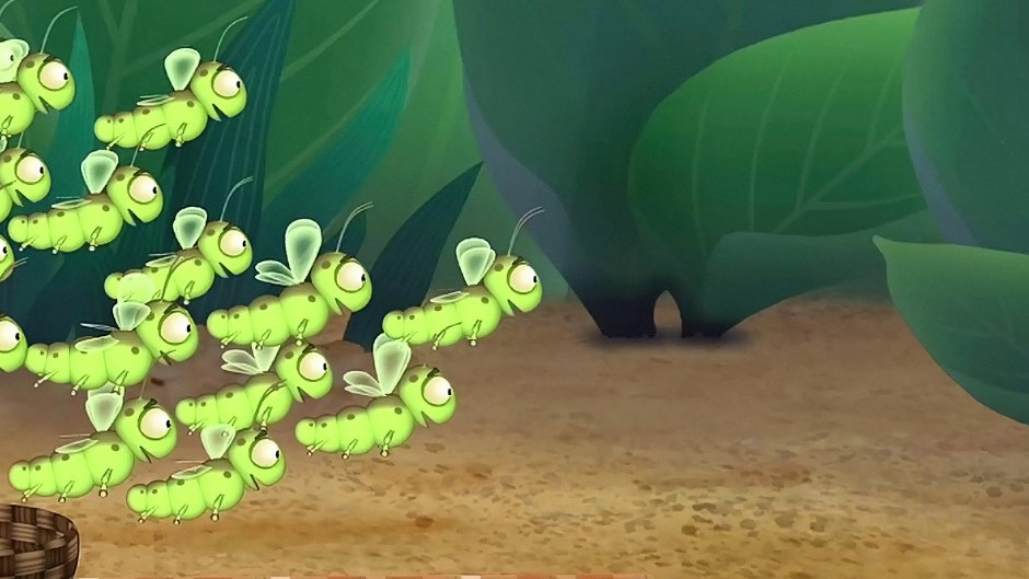 Лунтик белый червячок