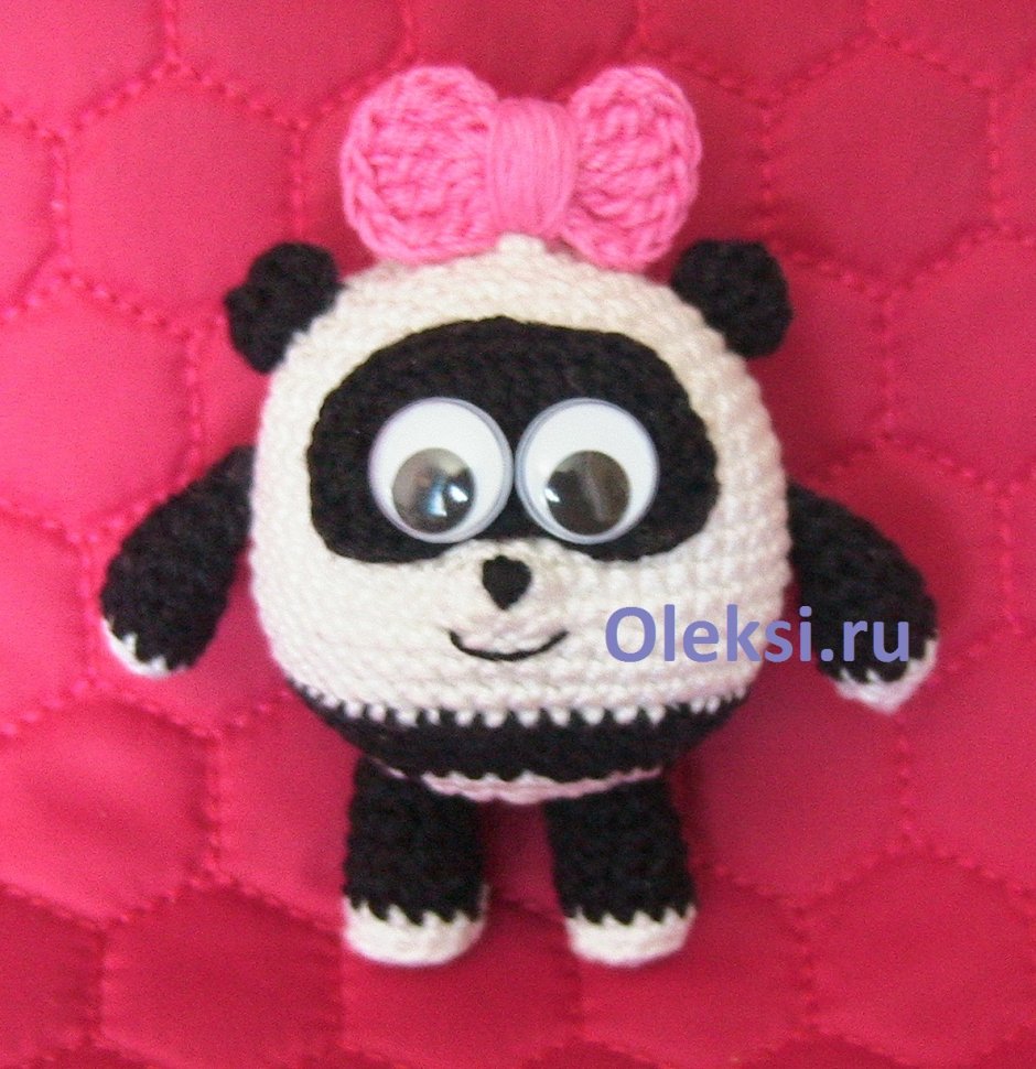 Смешарики Пандочка крючком