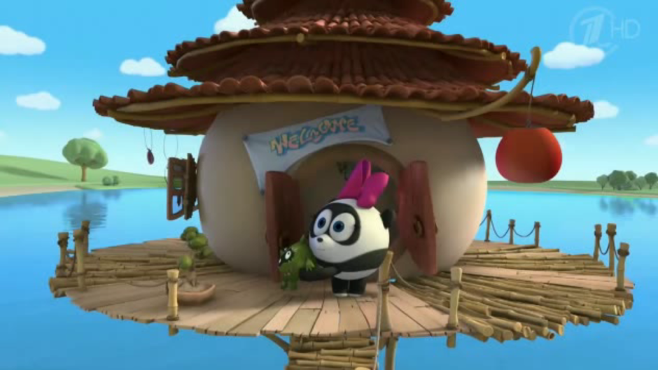 Смешарики домик панди