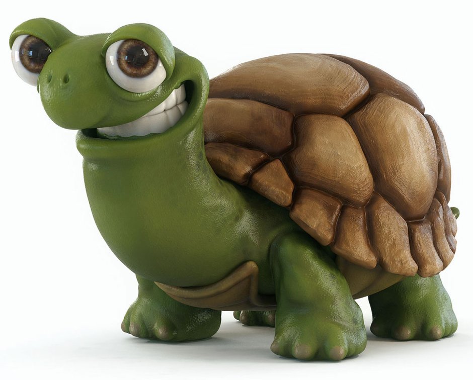 Черепаха из мультика