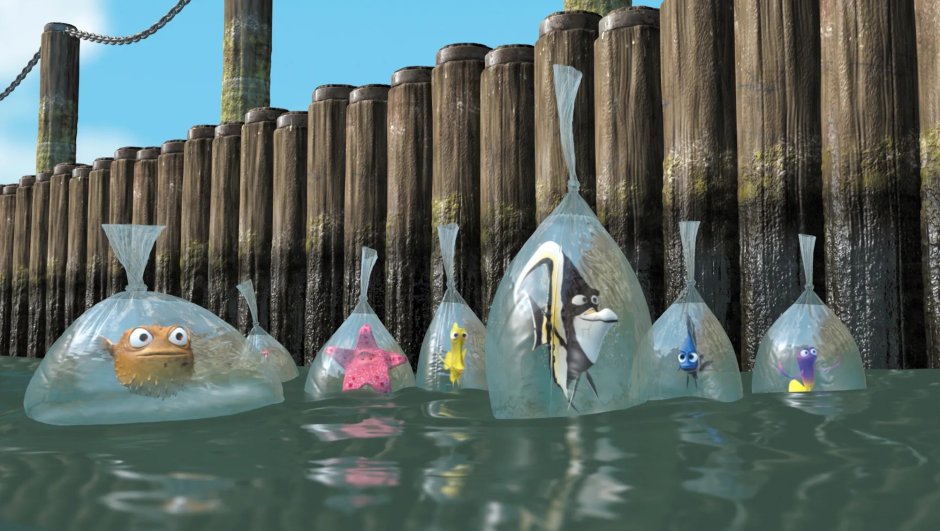 Немо рыбка в пакете