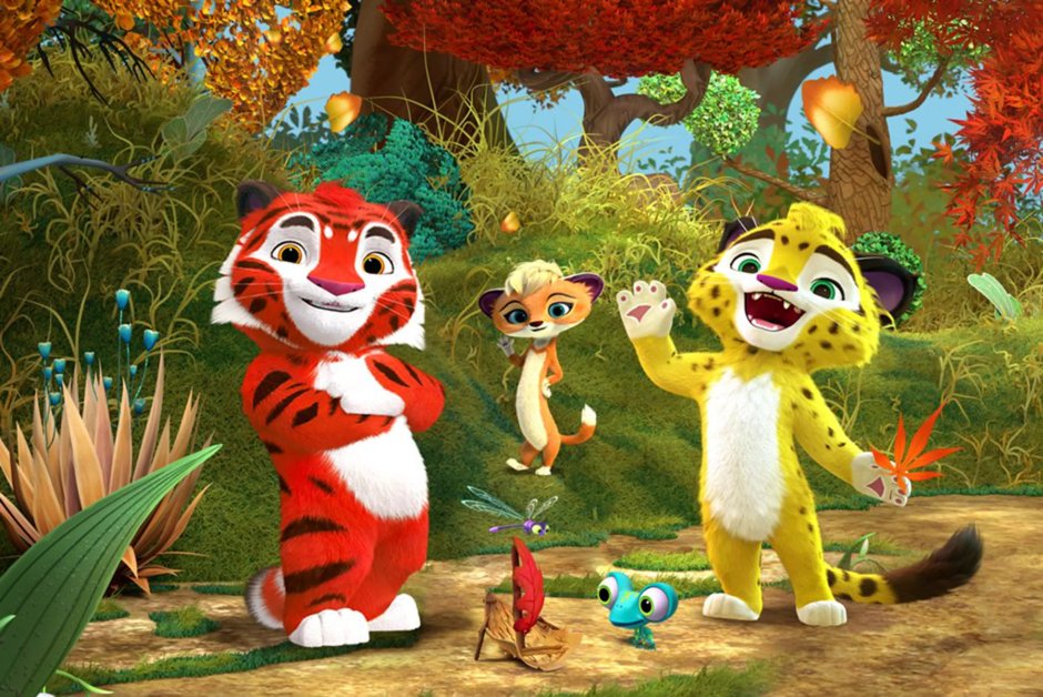 Герои мультфильма Лео и Тиг