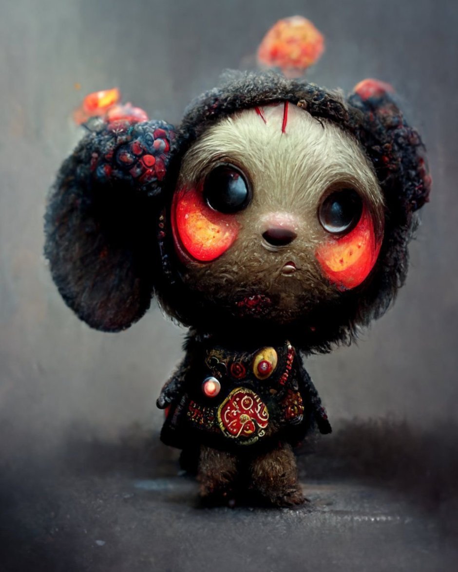 Чебурашка с рогами