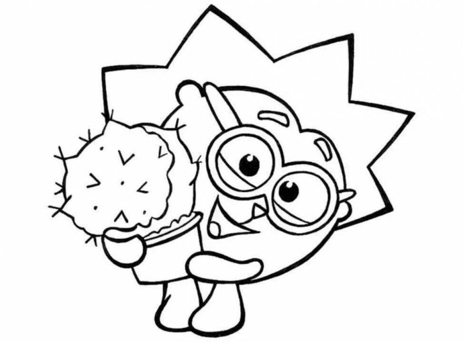 Смешарики раскраска для детей