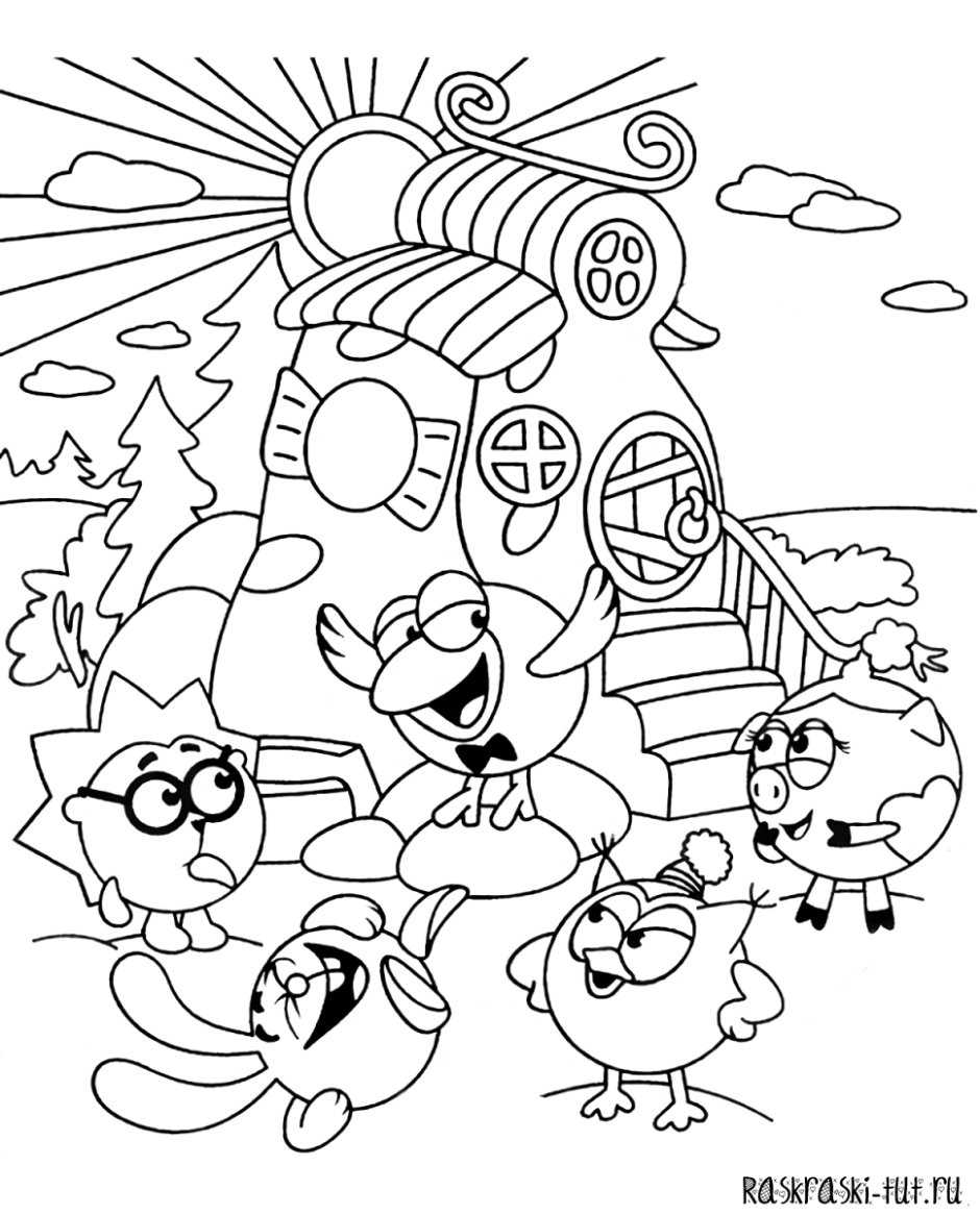 Задания для детей 4-5 лет Смешарики