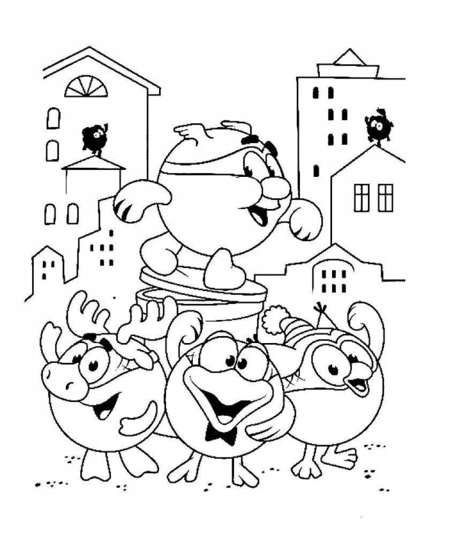 СМИ раскраска