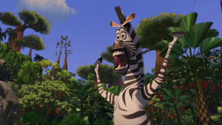 Мадагаскар мультфильм 2005 Зебра