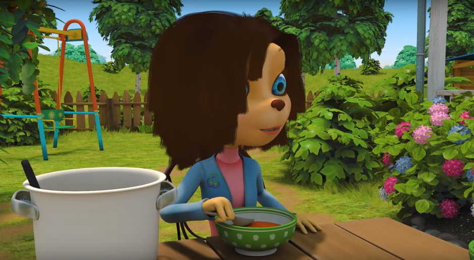 Мама Барбоскиных на даче