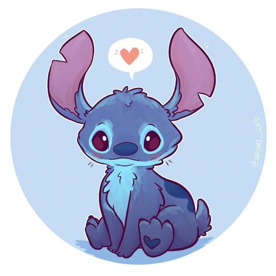 Стич розовый и синий