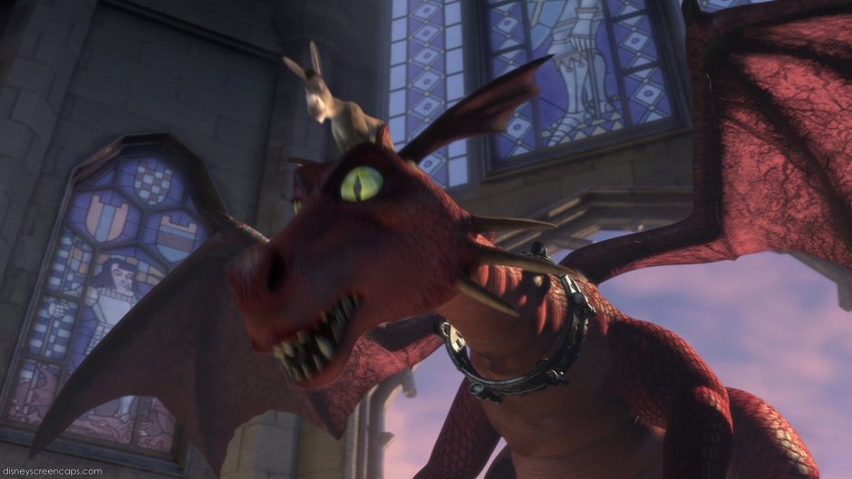 Шрек дракон и осел