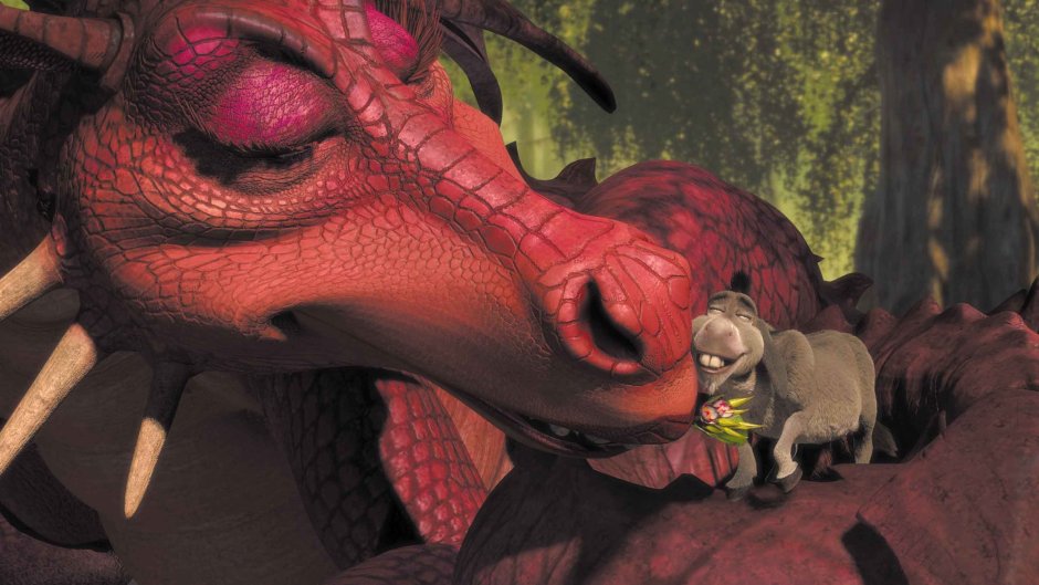 Шрек осёл и дракон