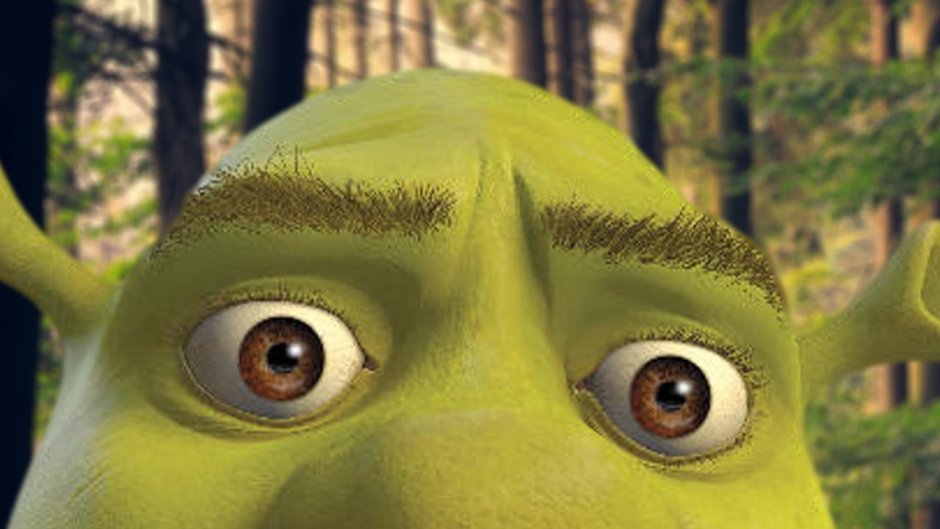 Шрек с выпученными глазами