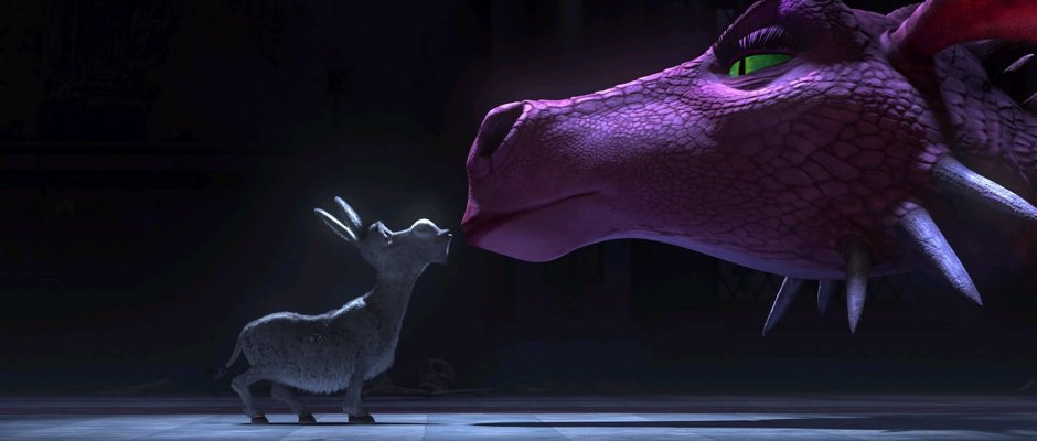 Шрек дракон и осел