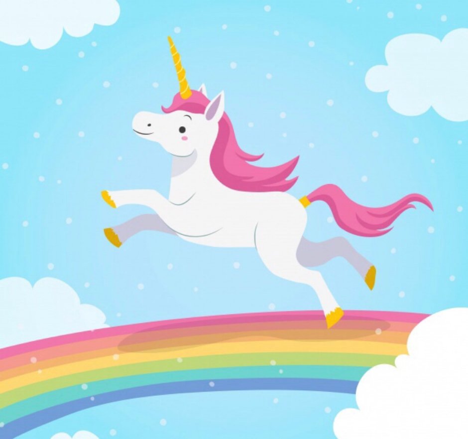 Единорог в прыжке