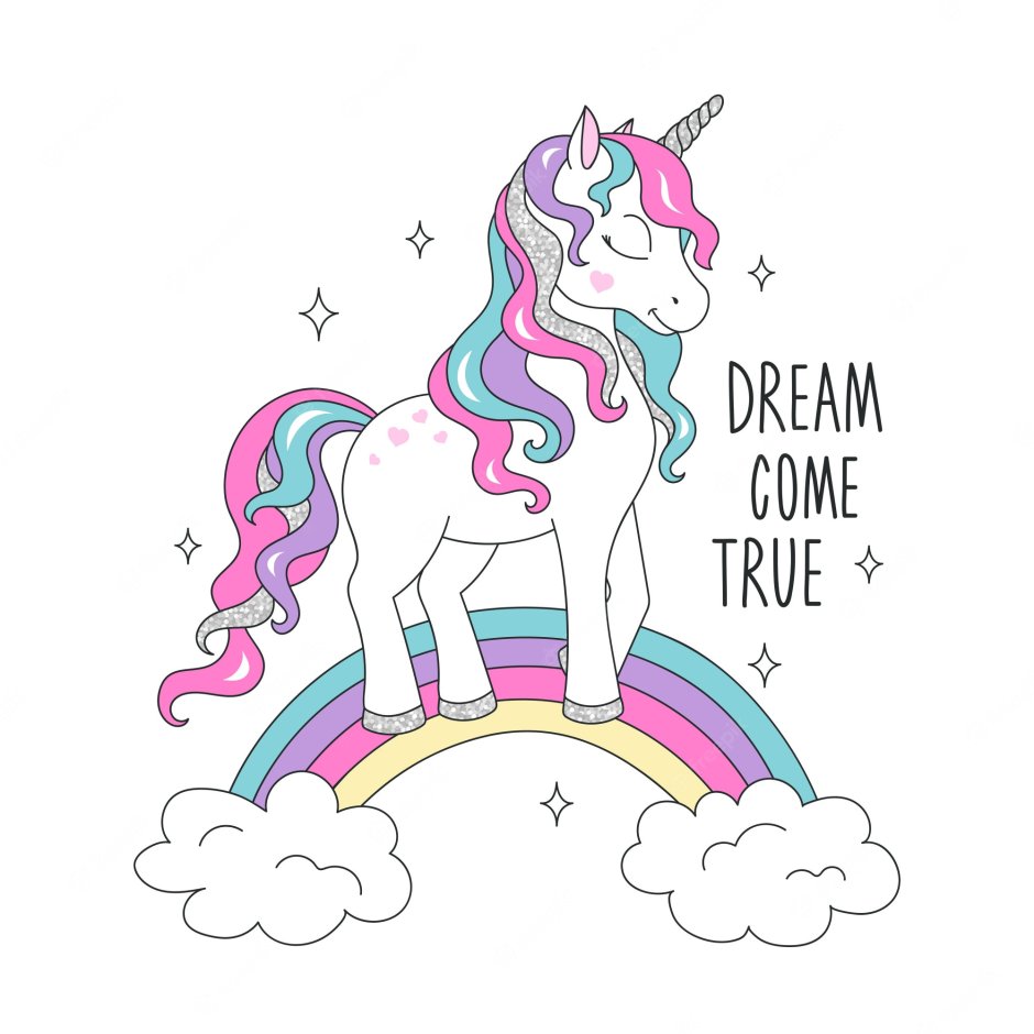 Чертеж единорога