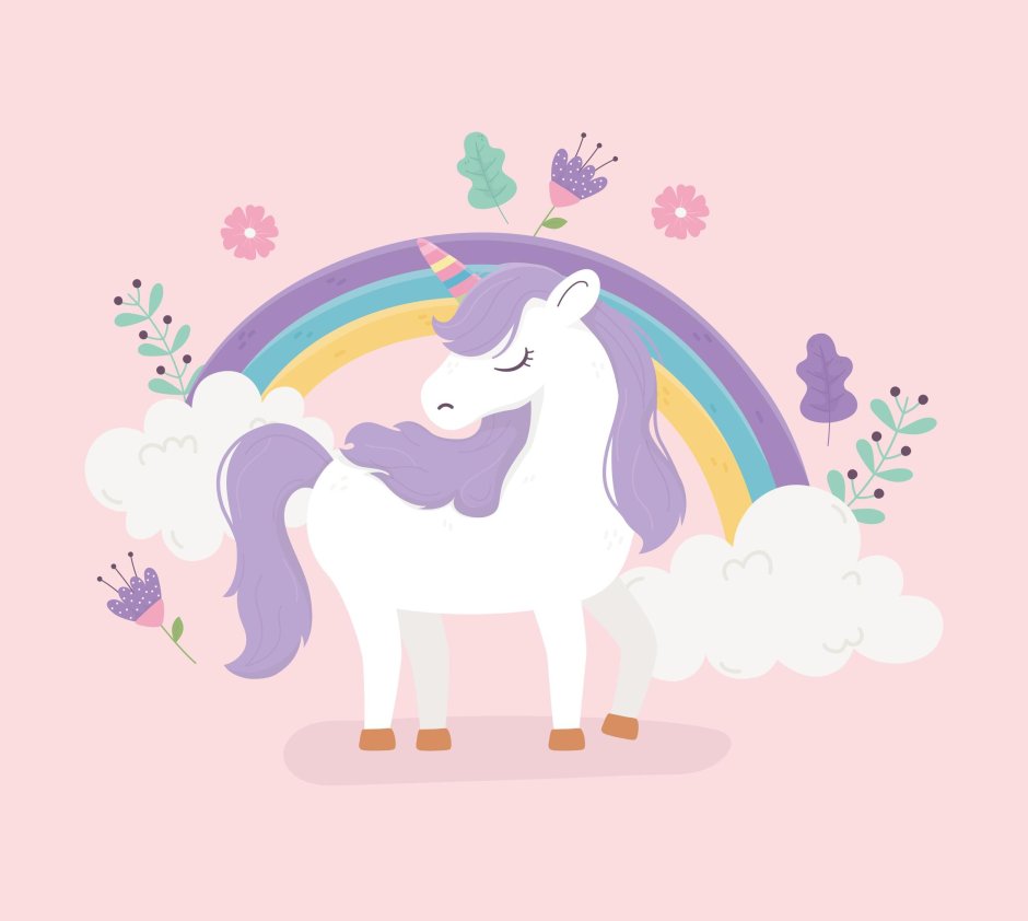 Единорог по радуге