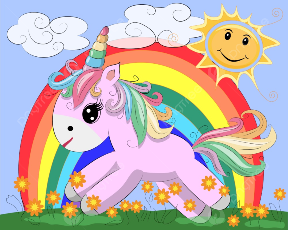 Единорог на Поляне рисунок