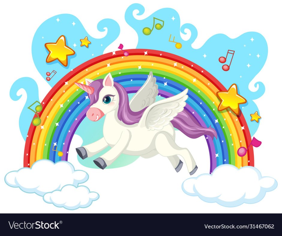 Единорожка на небе