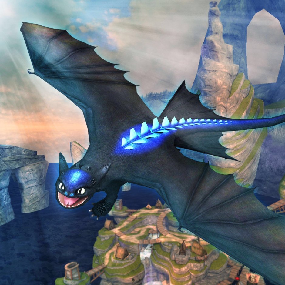 Драконы и всадники Олуха ночная фурия