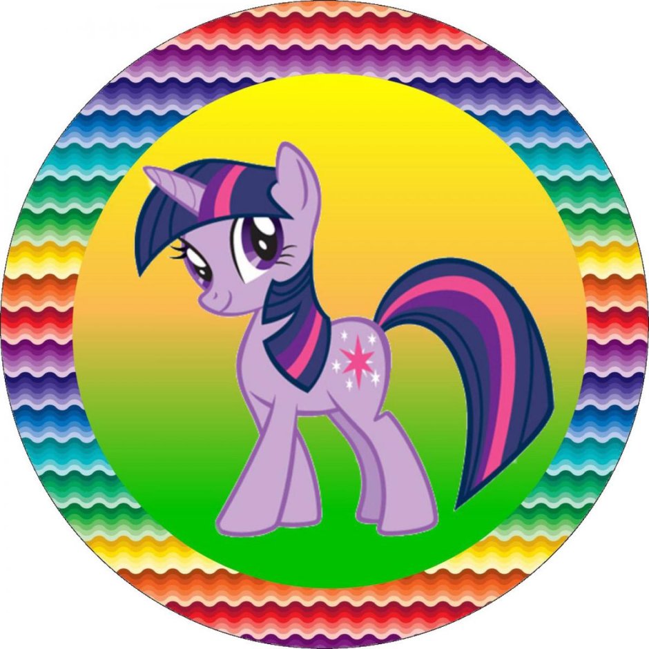 Пони печать на торт