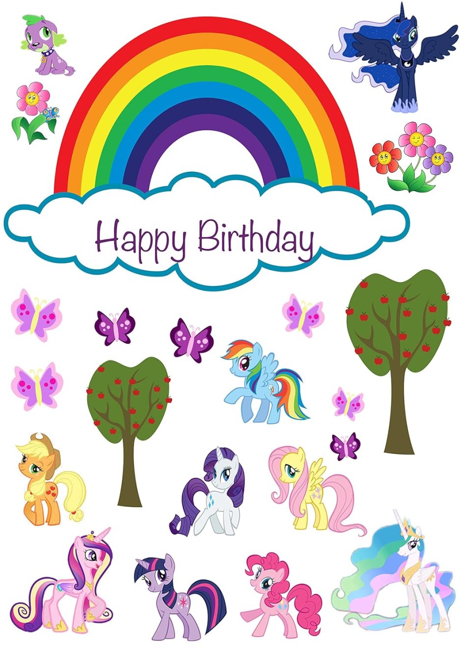 Пони печать на торт