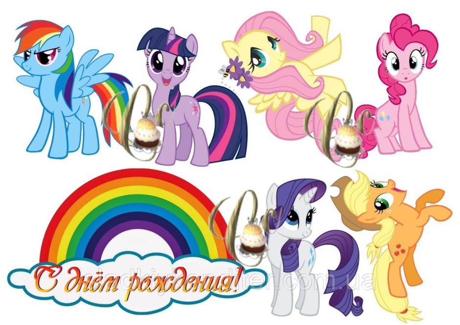 Сахарная картинка пони