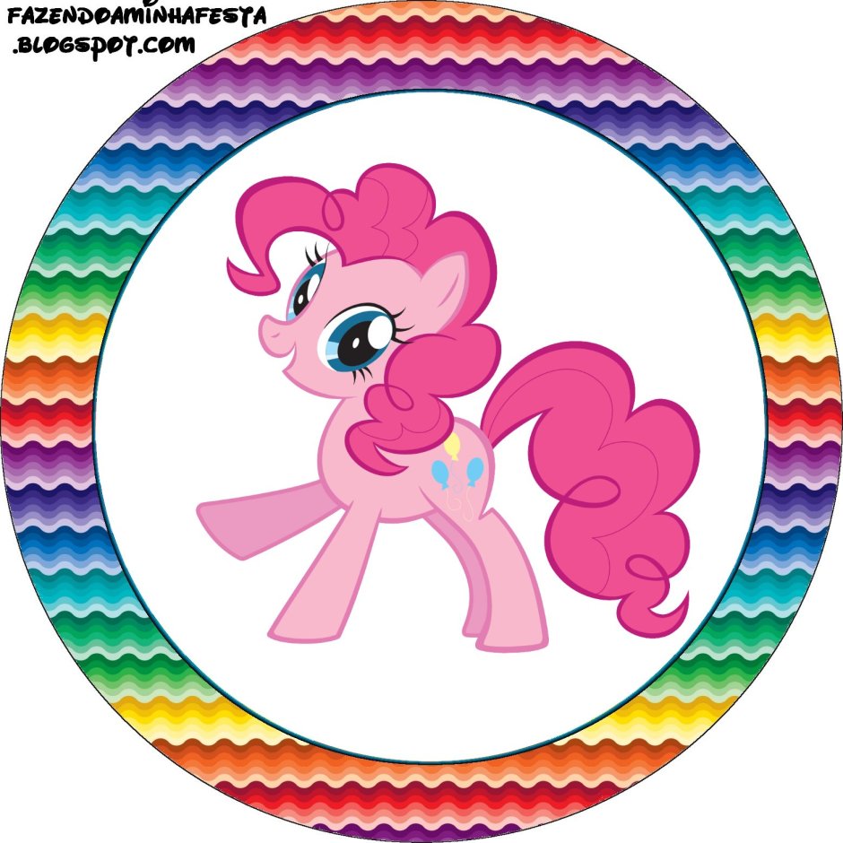 Пинки Пай круглая