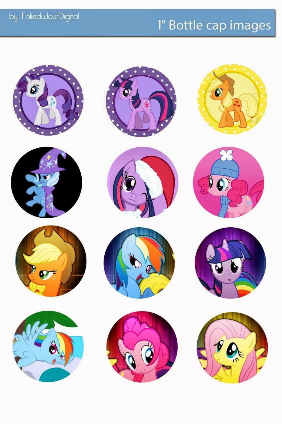 Рисунки пони для капкейков