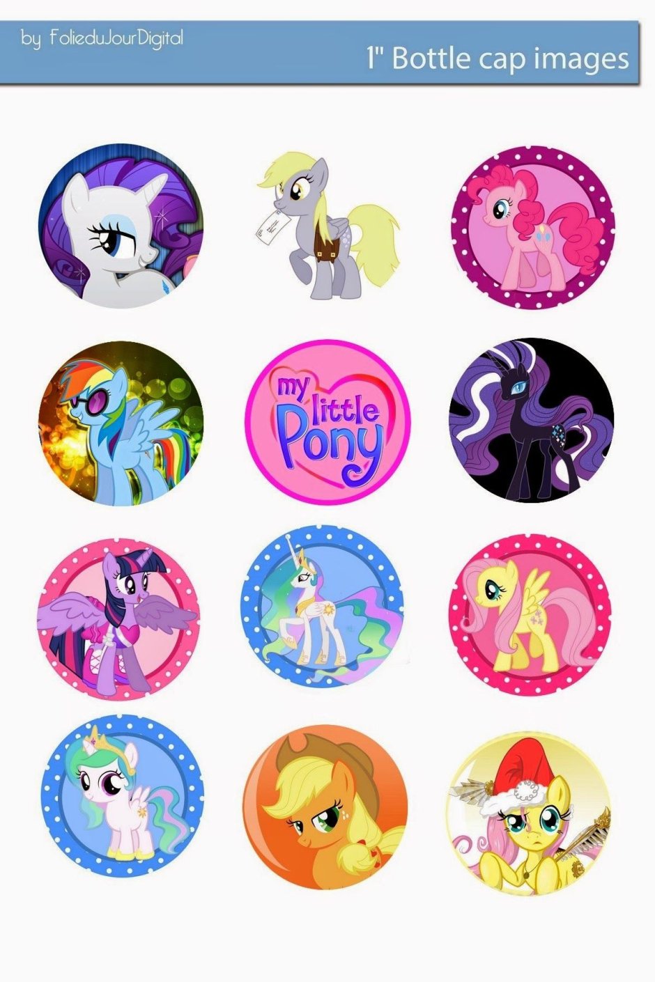 Картинки пони для капкейков