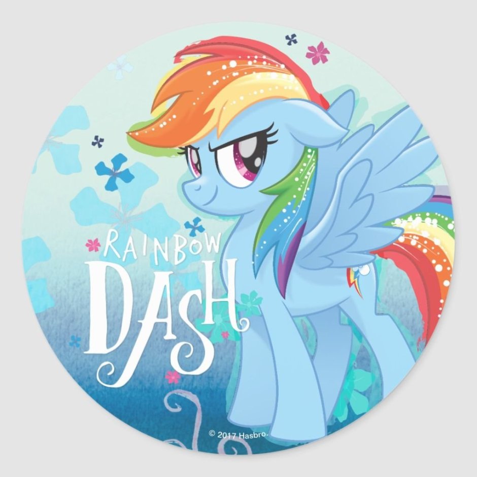 Пони Радуга в круге