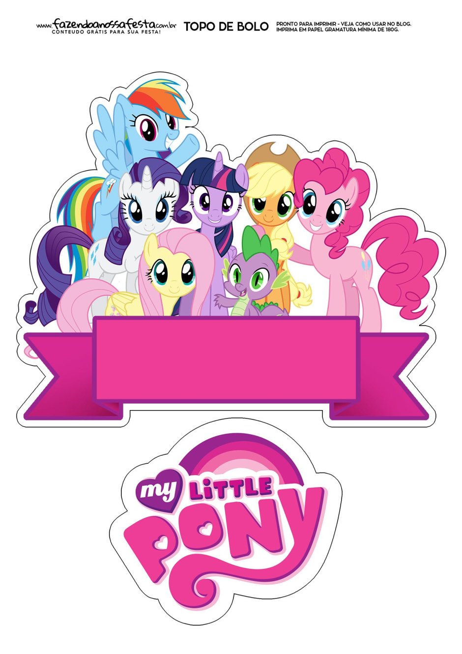 Макеты для торта пони