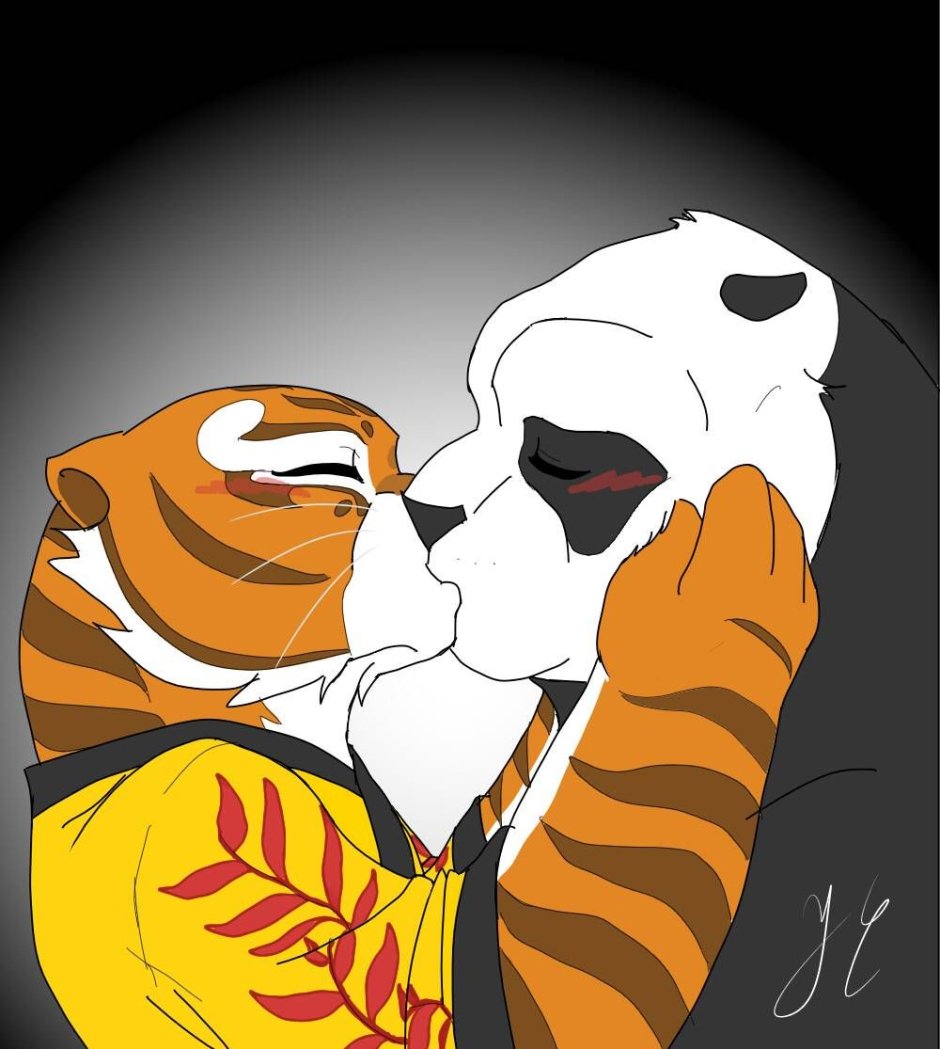 Кунг-фу Панда и тигрица любовь