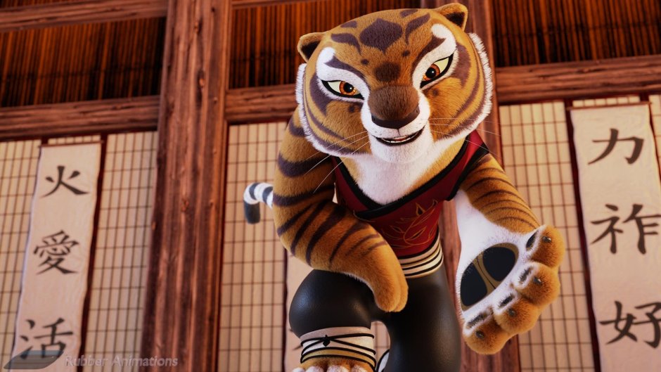 Тигрица кунг фу панда