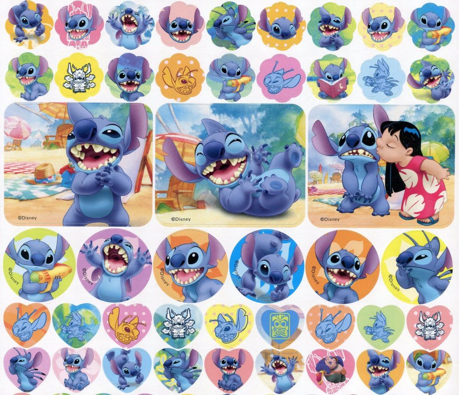 Наклейки со стичем