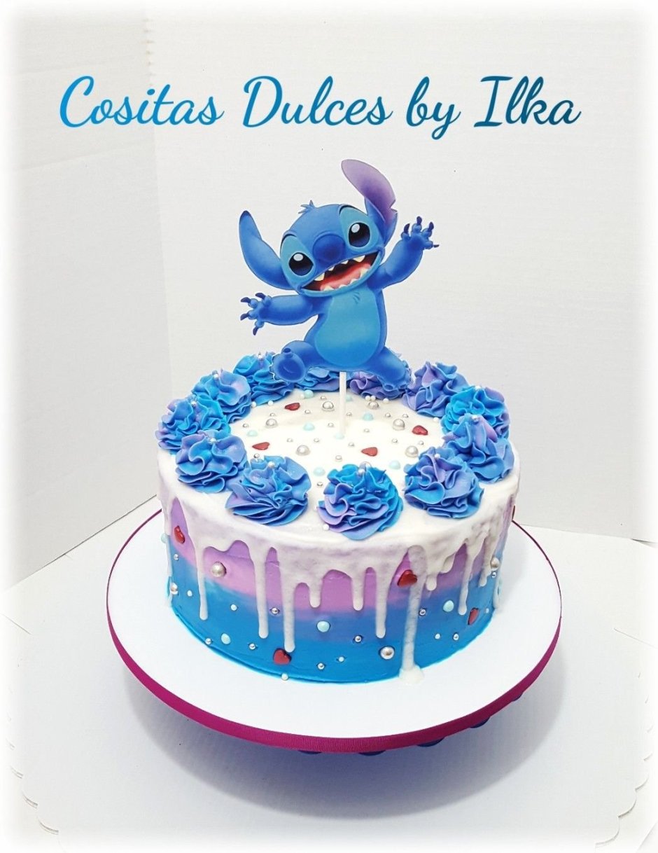 Торт со стичем для девочек