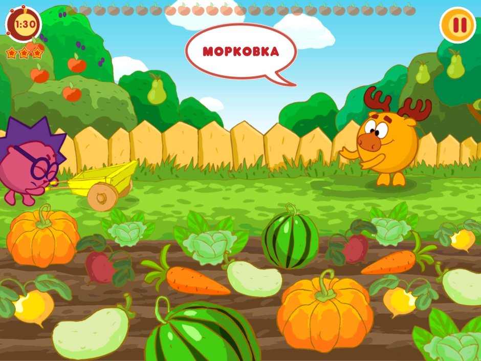 Смешарики огород Копатыча