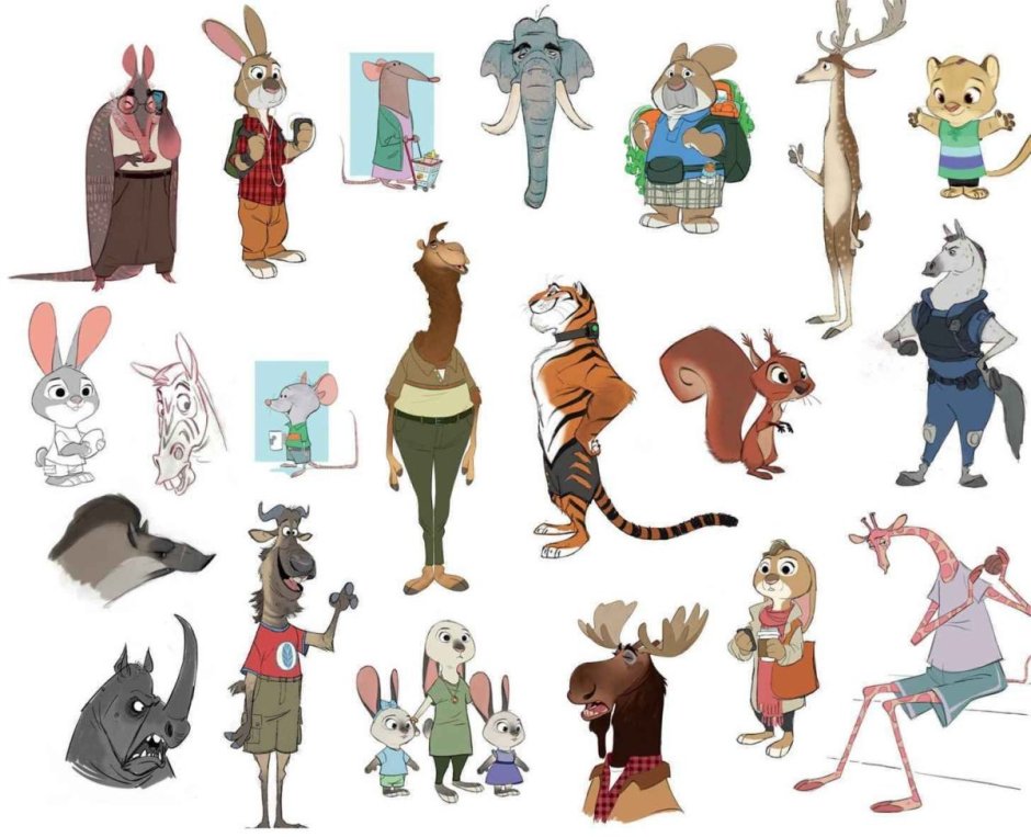 Зоотопия герои мультфильма