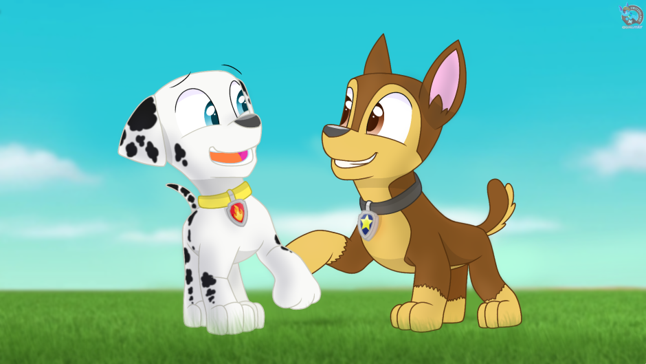 Paw Patrol Chase and Marshall