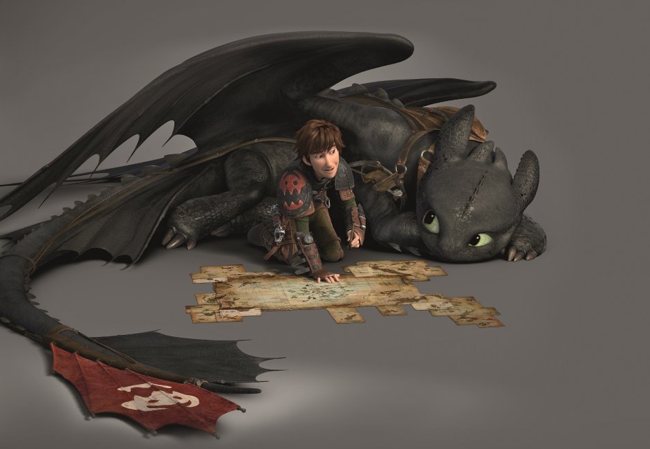 Иккинг и дракон ночная фурия Беззубик