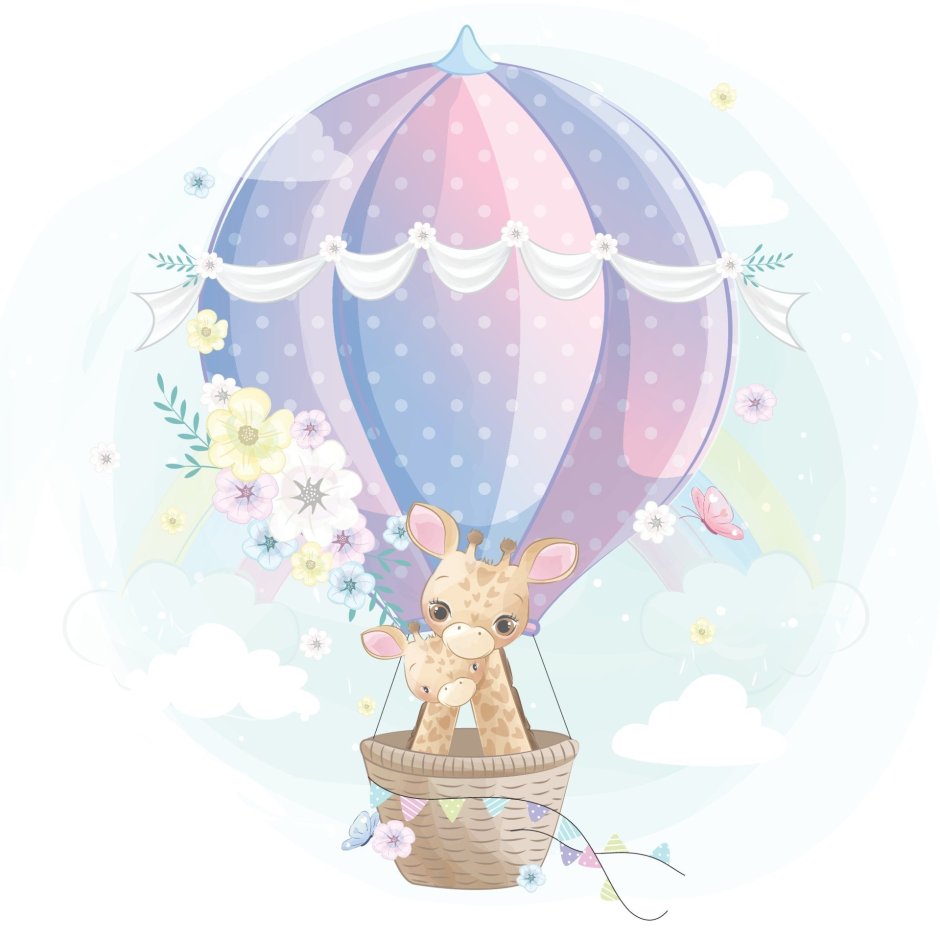 Зайчик на воздушном шаре