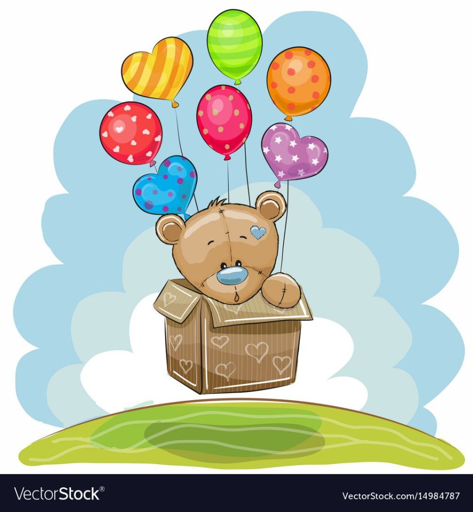 Мимишка на воздушном шаре