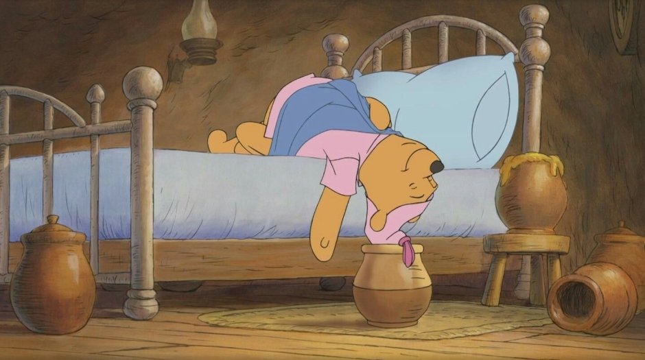 Пятачок спит