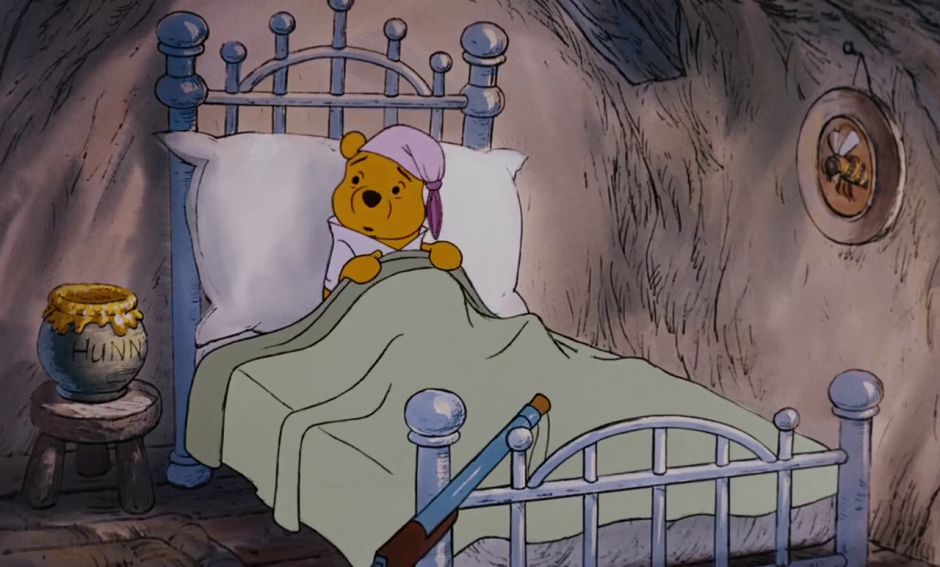 Винни-пух мультфильм Дисней спит