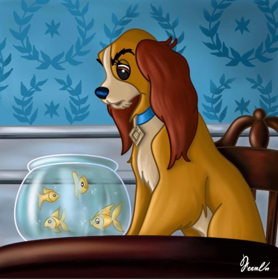 Спаниель леди и Бродяга