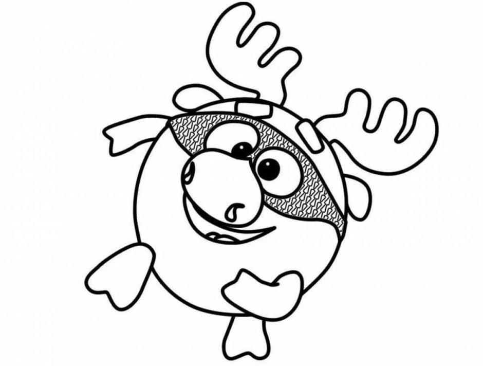 Раскраски Смешарики панди