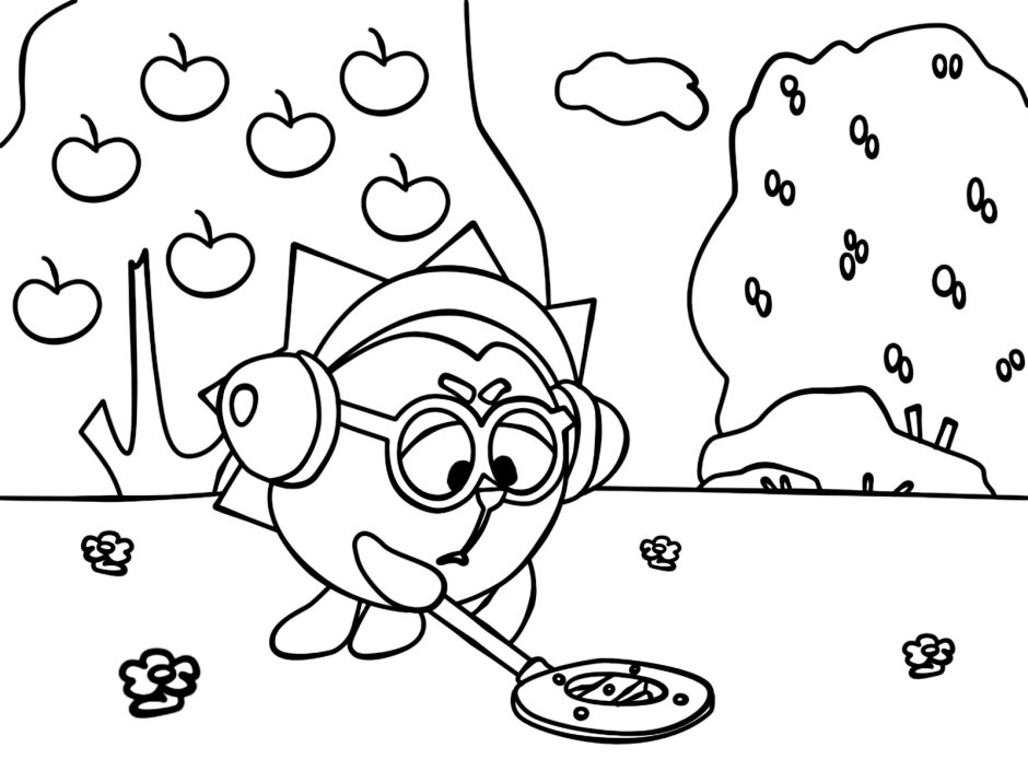 Раскраски Смешарики панди